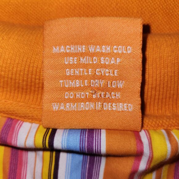 BKLYN Orange Short Sleeve Cotton Polo Men's Size XXL - Picture 8 of 8